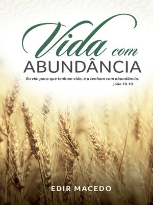 cover image of Vida com abundância